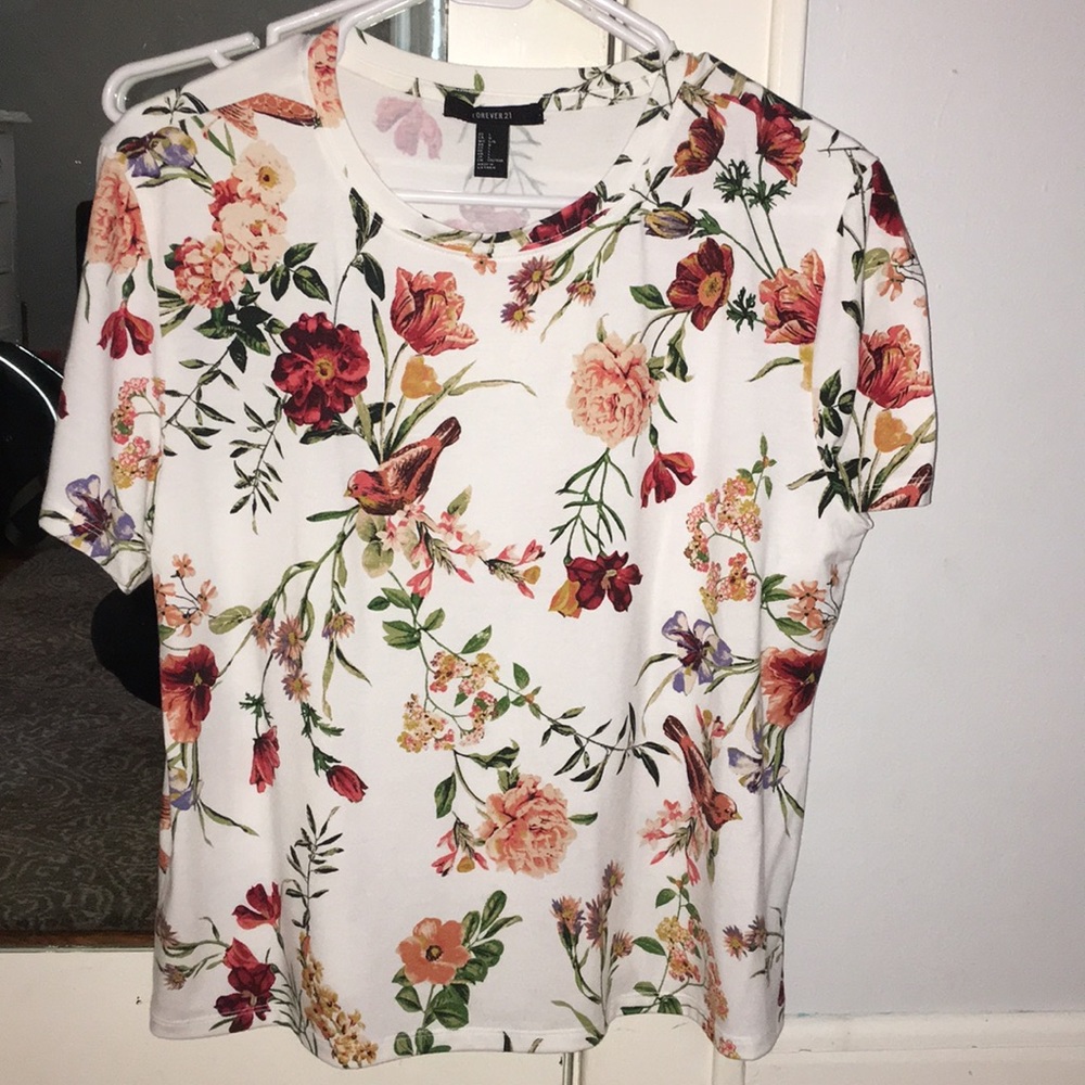 Floral Forever 21 Tee